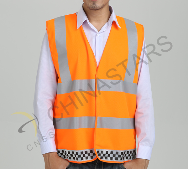 High visibility reflective vest for road security